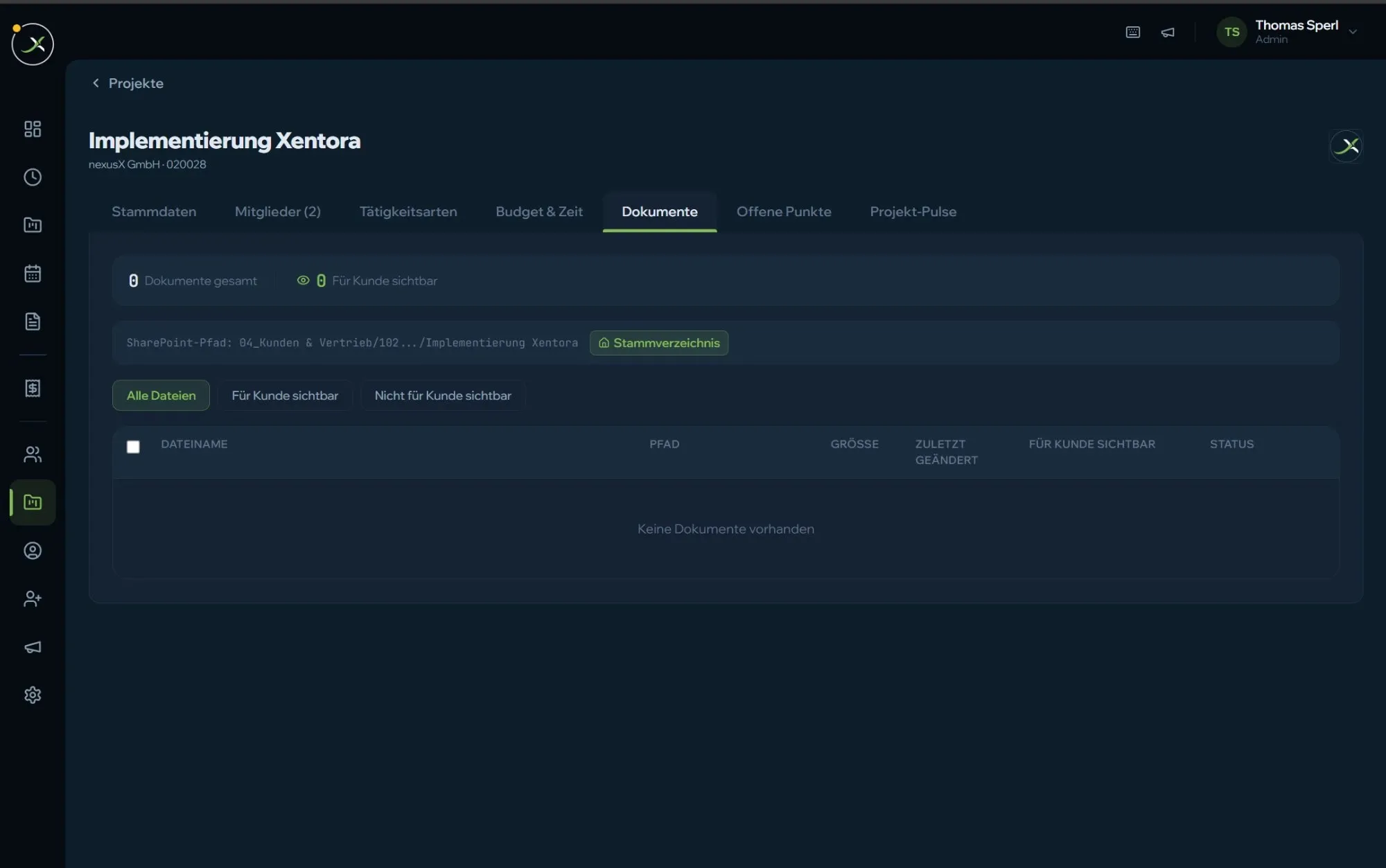 Xentora-Dokumentenablage mit SharePoint-Anbindung
